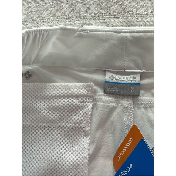 COLUMBIA SIZE 6 WOMENS CORAL POINT lii WHITE SHORTS - Picture 8 of 14
